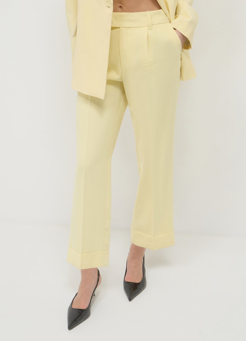 Calliope PANTALONE - Pantaloni - giallo limone
