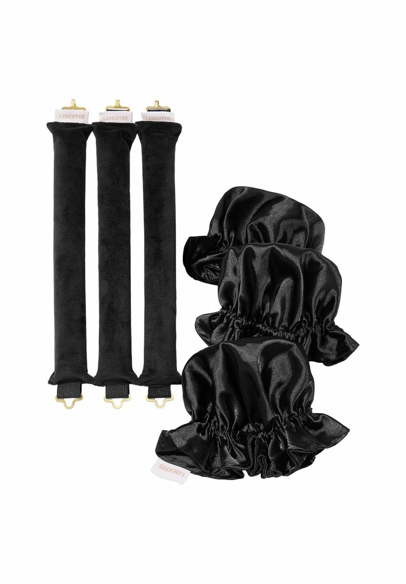 Lenoites HEATLESS CURL RODS WITH CAPS 3-PACK - Haaraccessoire - black ...