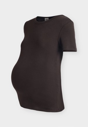 ONLY MATERNITY, OLMVAL - Обикновена тениска - chocolate torte