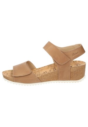 Plateausandalette - beige