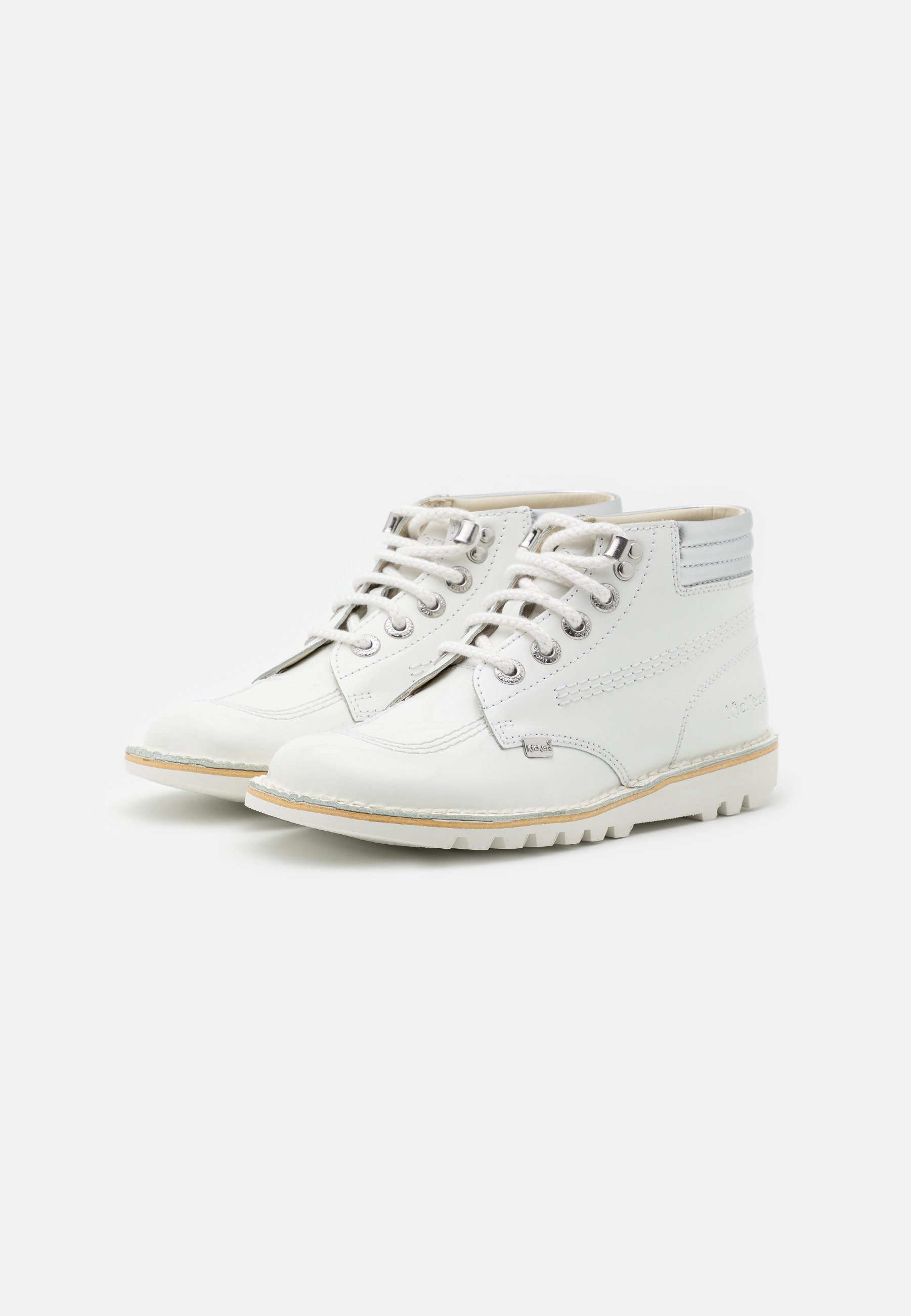 white kicker boots