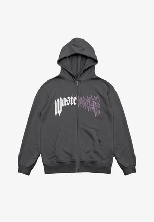 Mikina na zip - dark grey