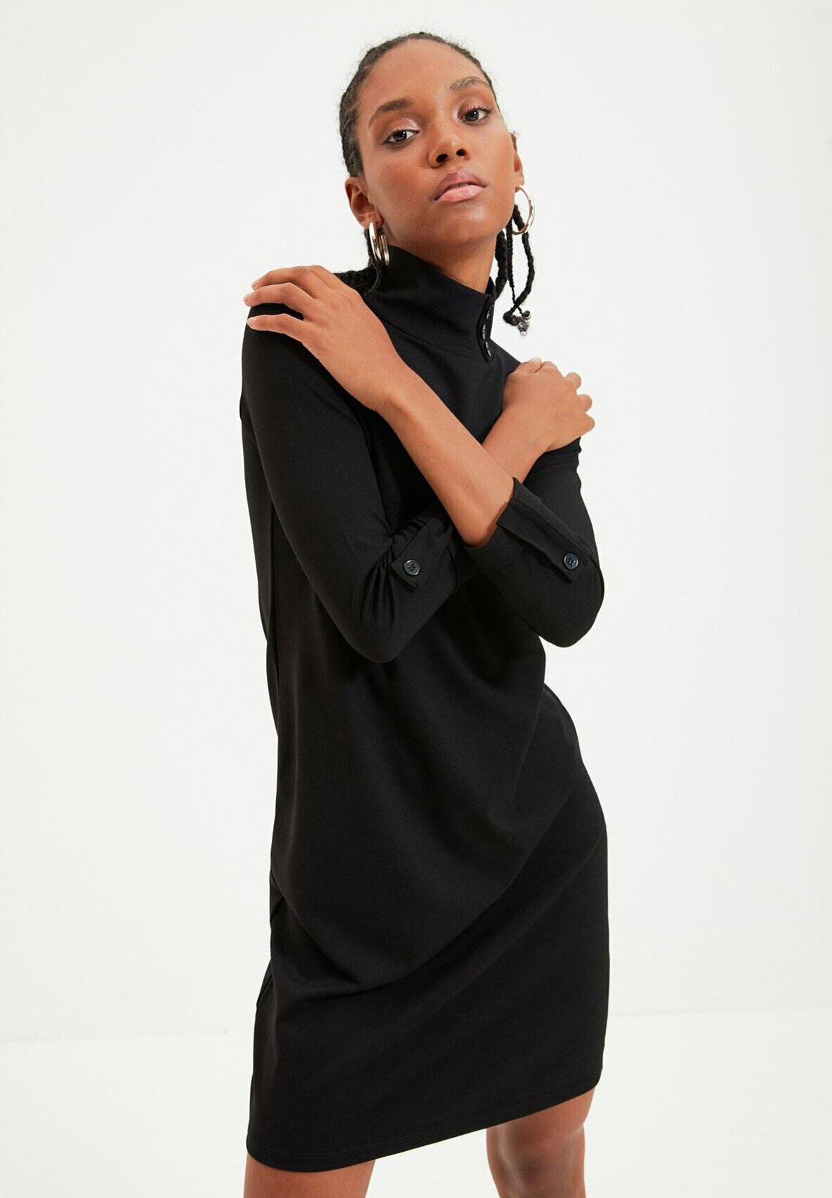 Trendyol Vestito di maglina - black/nero - Zalando.it