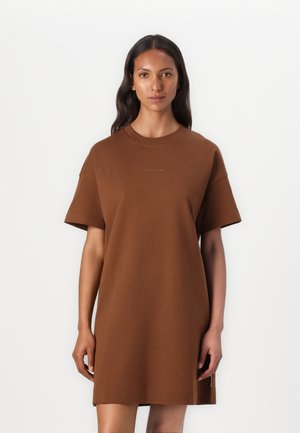 Jersey dress - melted chocolate