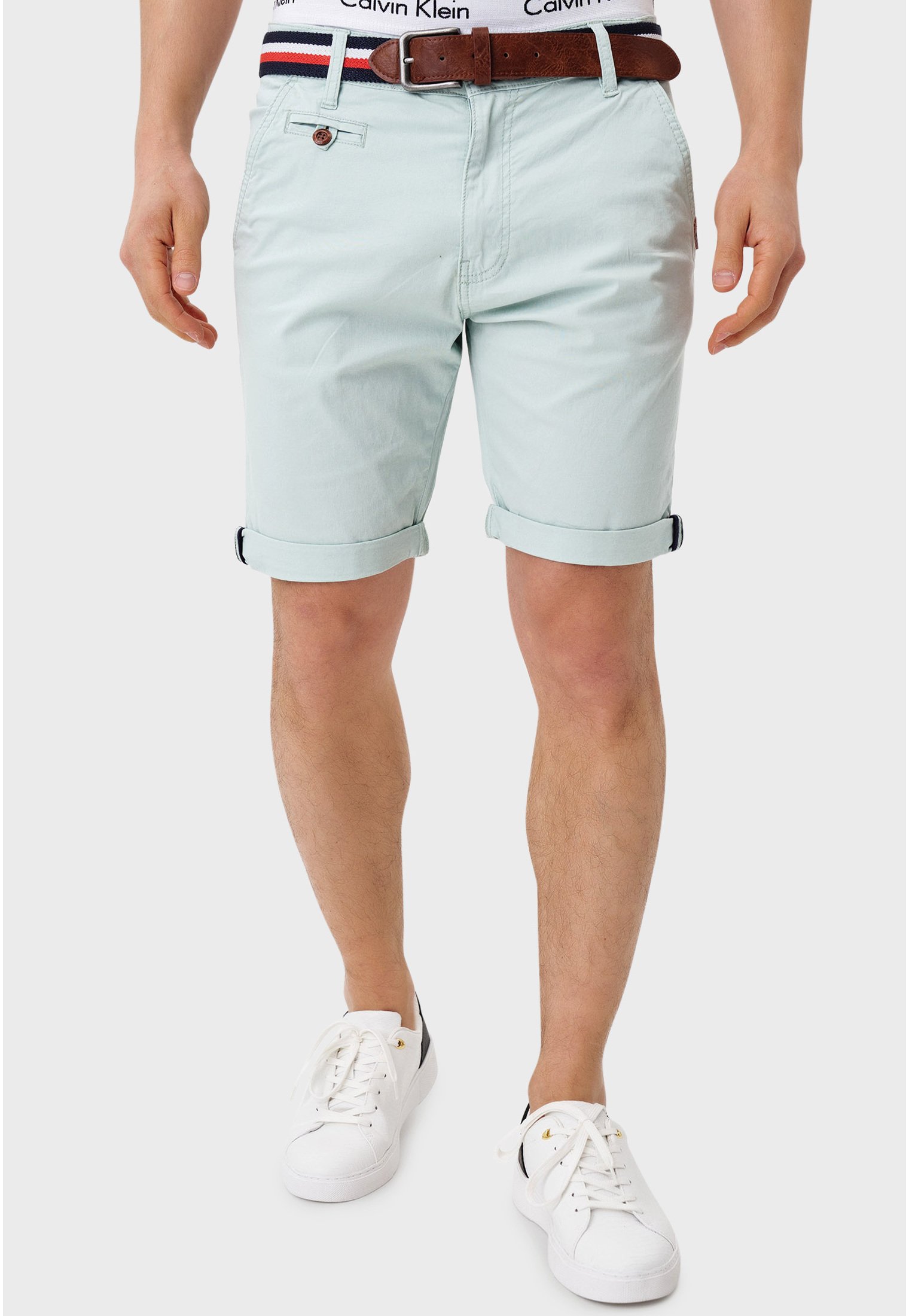 Indicode Men's Page Jeans Shorts with 5 pockets made of 98% cotton –  INDICODE