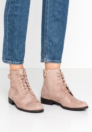 Lace-up ankle boots - taupe
