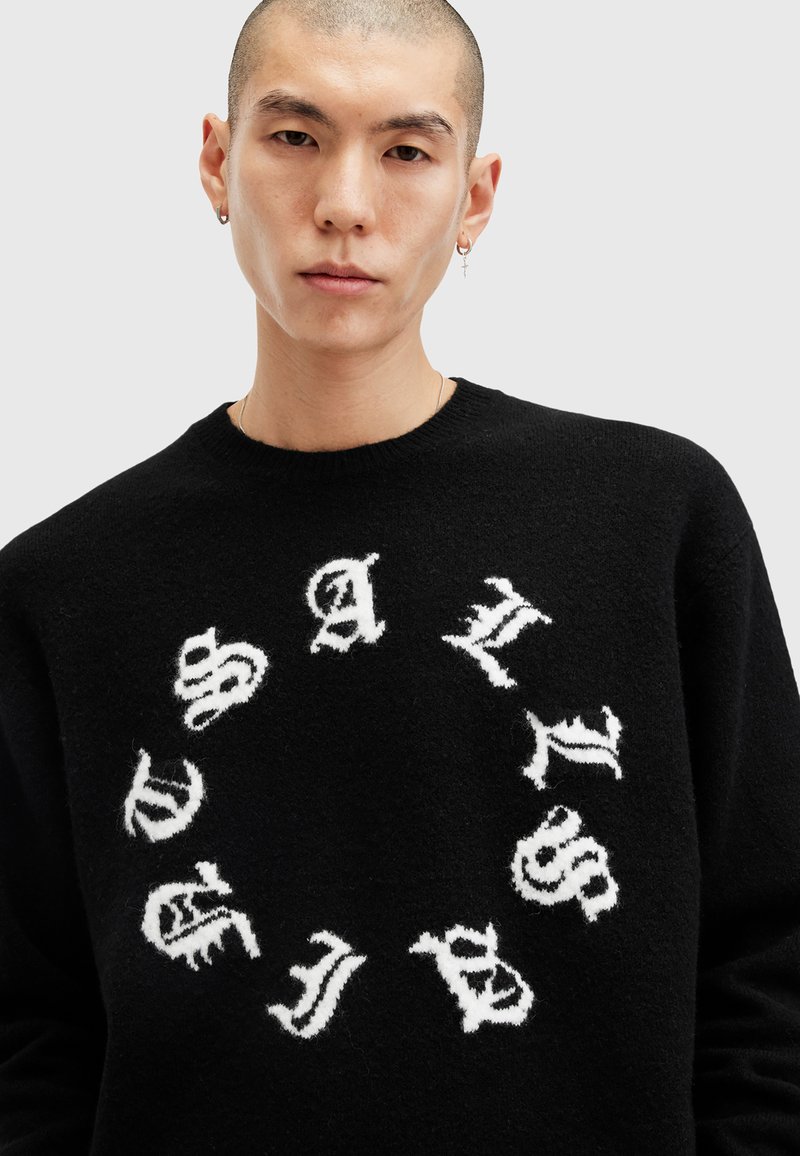 AllSaints SCRIPTURE CREW - Jumper - black - Zalando.co.uk