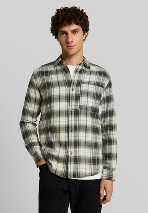 TOM TAILOR DENIM TOM TAILOR DENIM BLUSEN & SHIRTS RELAXED FIT HEMD MIT KAROMUSTER - Hemd - coal grey green check