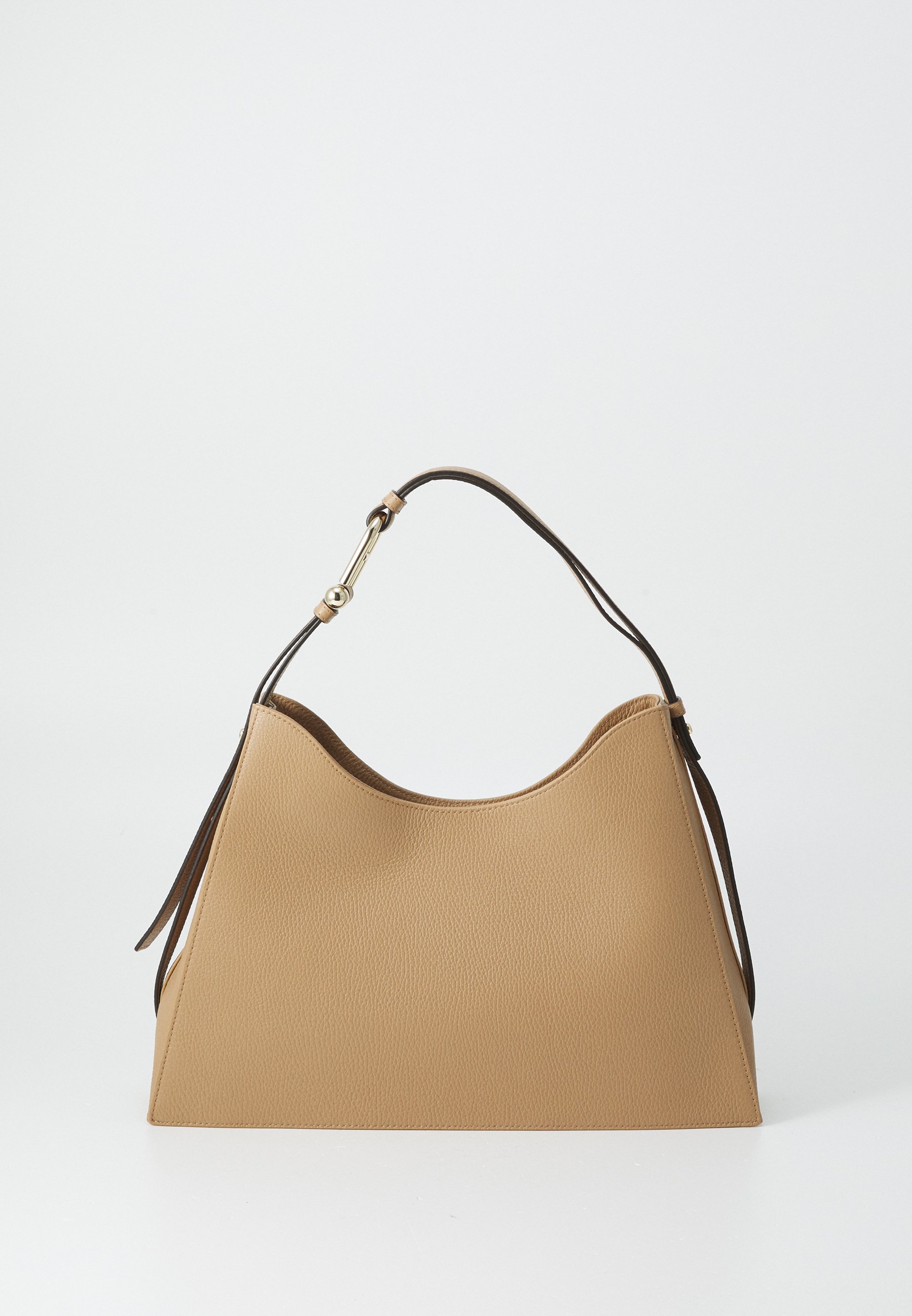 Sac Bandoulière Furla En Daim Marron - Petit Modèle Italien