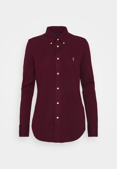 Polo Ralph Lauren HEIDI LONG SLEEVE - Blusa com botões - monarch red