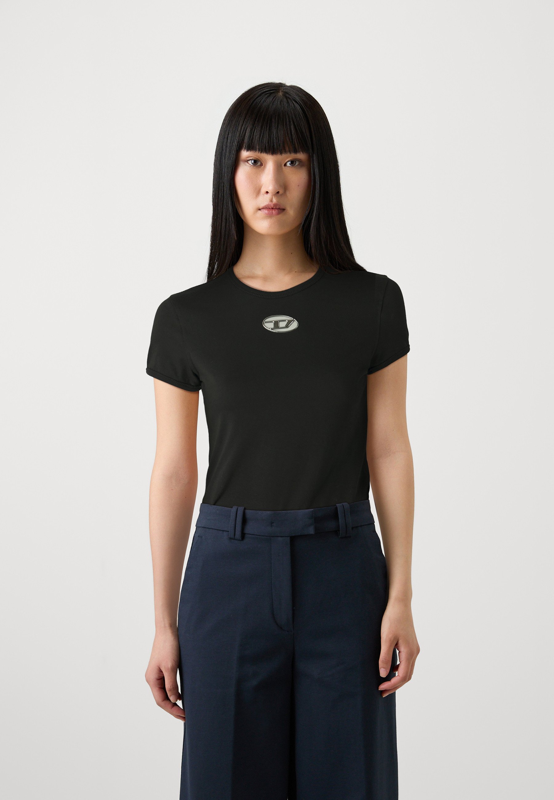 Diesel T-UNCUTIE-LONG-OD - T-Shirt basic - 9xx/schwarz 