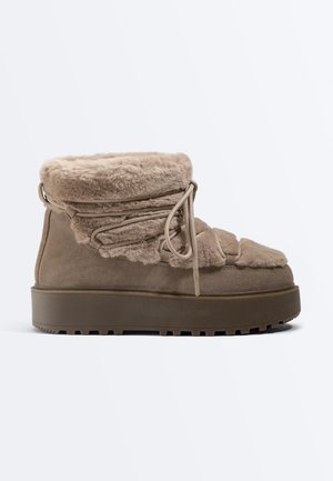 OYSHO, LACE-UP  - Snowboots  - light brown