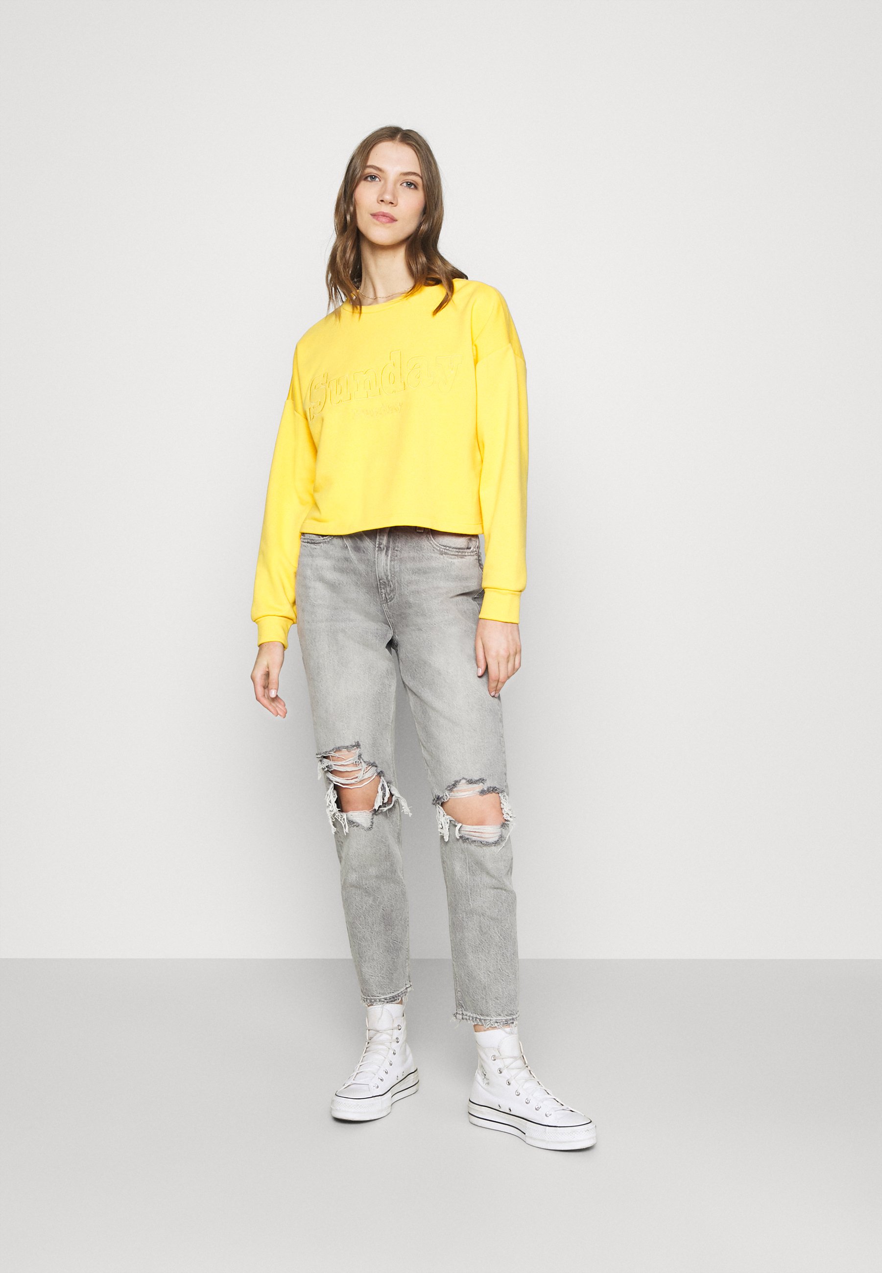 American Eagle MOM - Slim fit jeans - stone gray/Grijs denim/greydenim -  Zalando.nl
