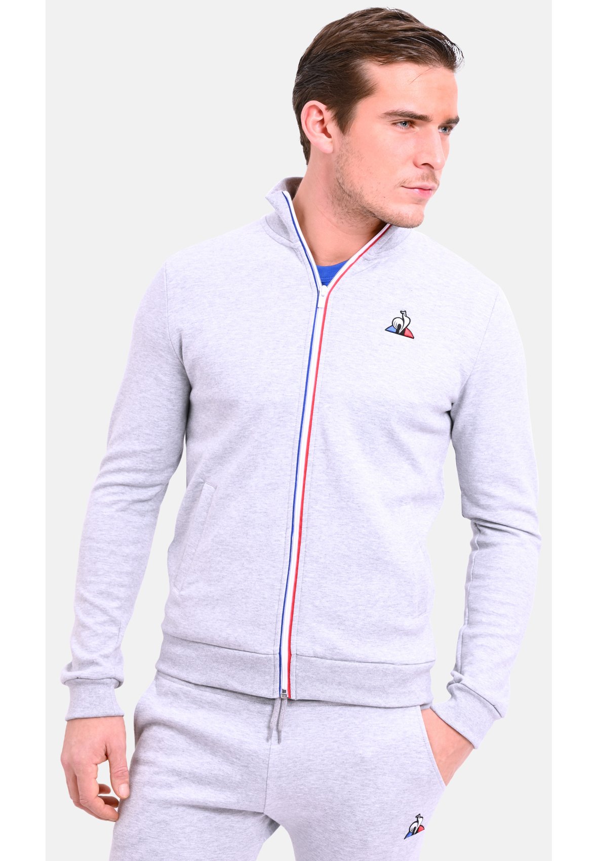 sweat coq sportif gris