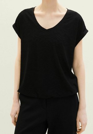 TOM TAILOR T-shirt basic - black