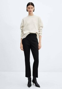 Mango - CRETA - Broek - noir Miniatuurafbeelding 1