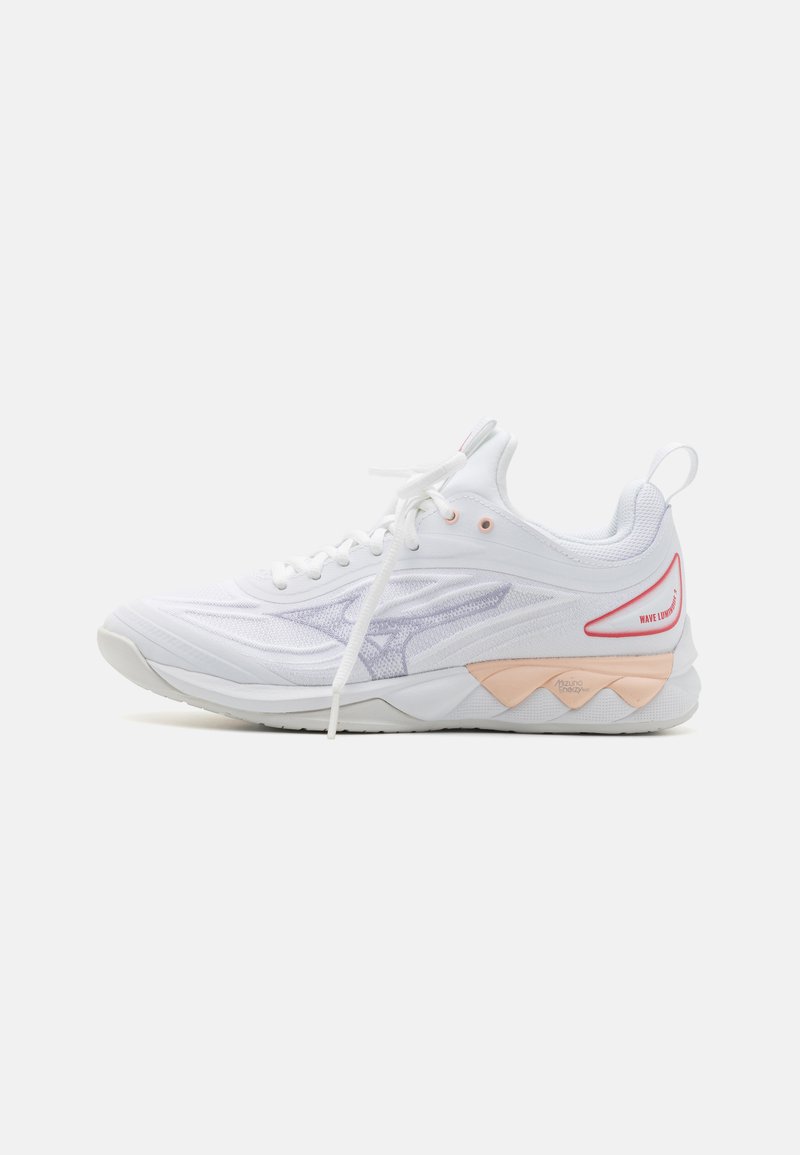 Mizuno WAVE LUMINOUS 3 - Volleyballsko - white/aleutian/cloud pink