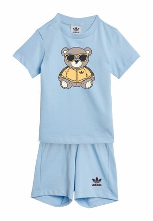 adidas Originals, ADIDAS ORIGINALS TEDDY BEAR UNISEX SET - Teplákové kalhoty - icey blue