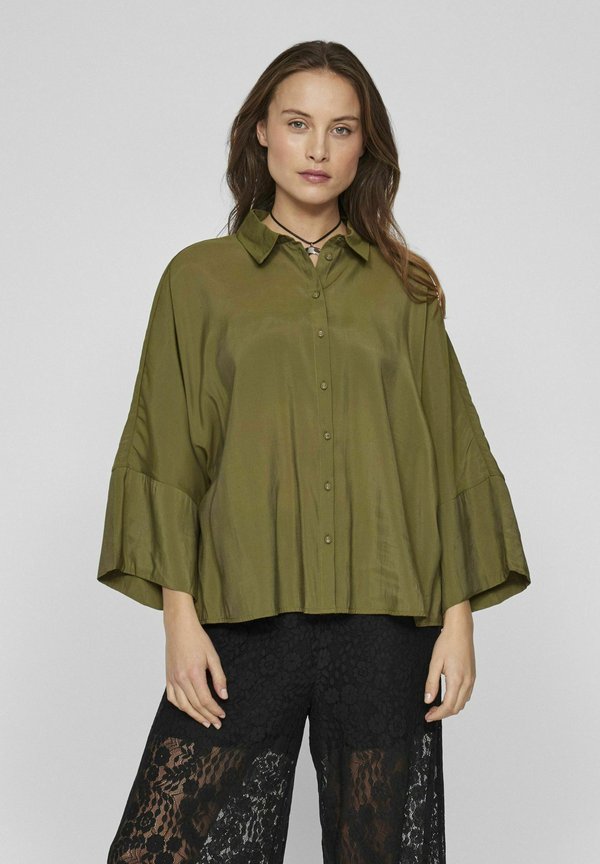 VIASPYN 3/4 LOOSE - Hemdbluse - capulet olive