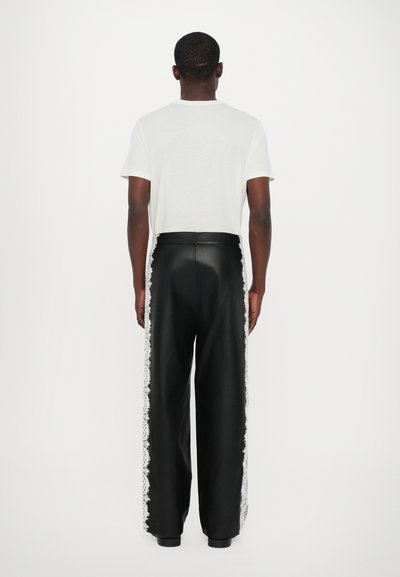 Les Benjamins Pantalon en cuir - black