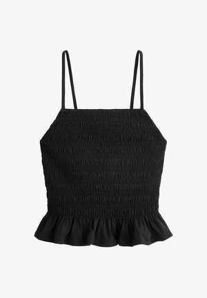 OYSHO, COMFORTLUX SMOCK TANK TOP - Débardeur - black