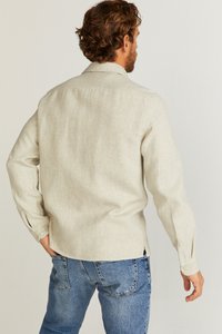 Dobber LUCAS OVERSHIRT - Lichte jas - greige melange