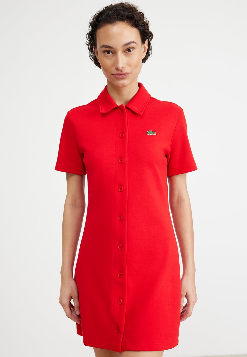 Lacoste DRESS Rochie tip cămașă red/roșu Zalando.ro