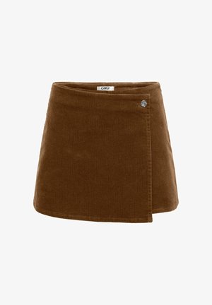ONLY, ONLZEVA HW CORD WRAP SKORT CC PNT - Falda pantalón - bison