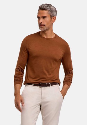 FALKE Camiseta de manga larga - cappucino