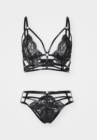 Ann Summers OPULENT CROTCHLESS SET - Triangel-BH - black