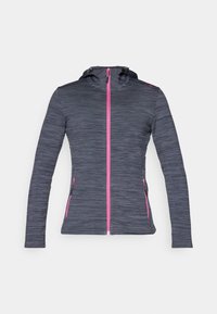 WOMAN JACKET FIX HOOD - Sweatjakke - titanio