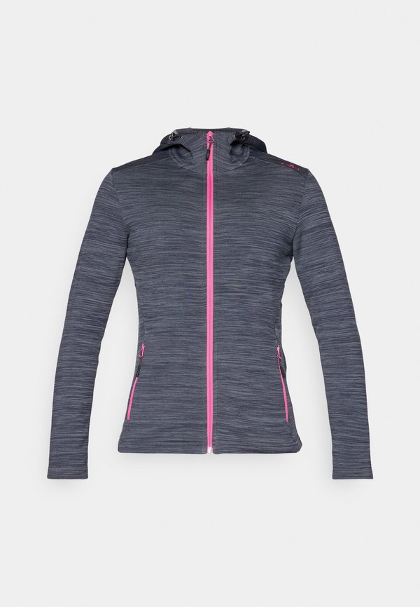 WOMAN JACKET FIX HOOD - Zip-up sweatshirt - titanio4