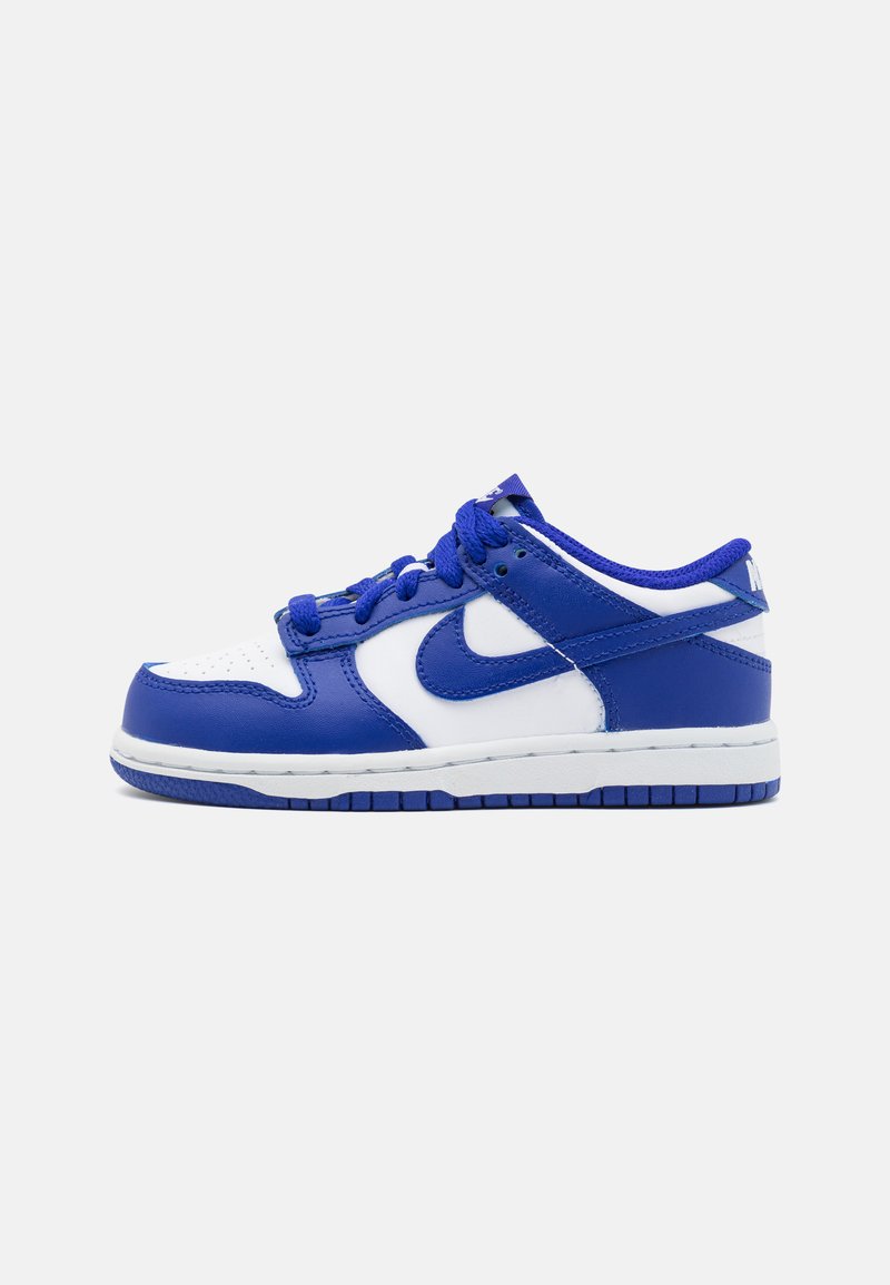 Nike Sportswear DUNK LOW - Trainers - white/concord/university red