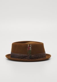 Brixton STOUT PORK PIE UNISEX - Hat - coffee/coffee check