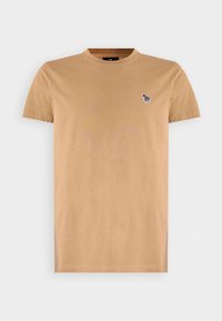 SLIM FIT ZEBRA - T-shirt basique - camel