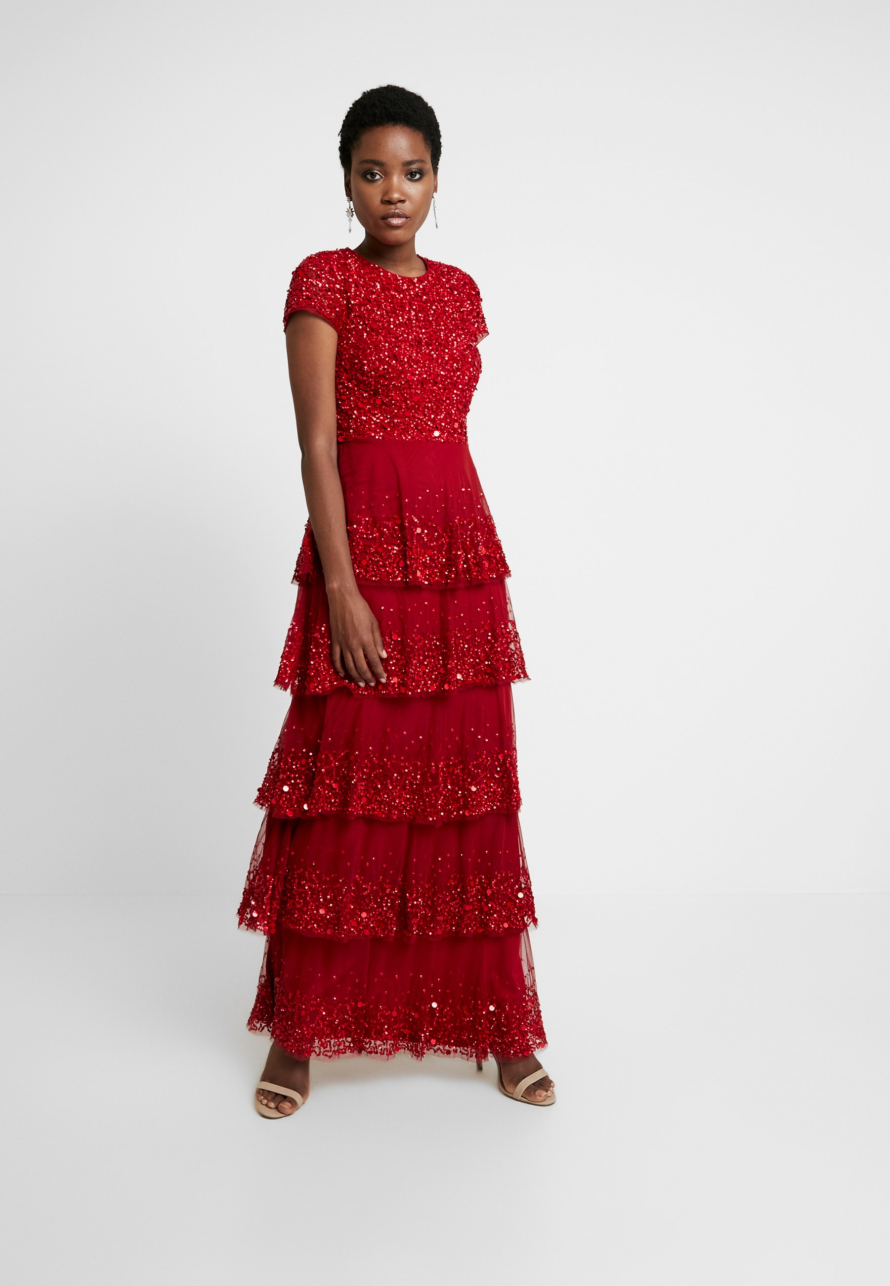 lace and beads mulan maxi