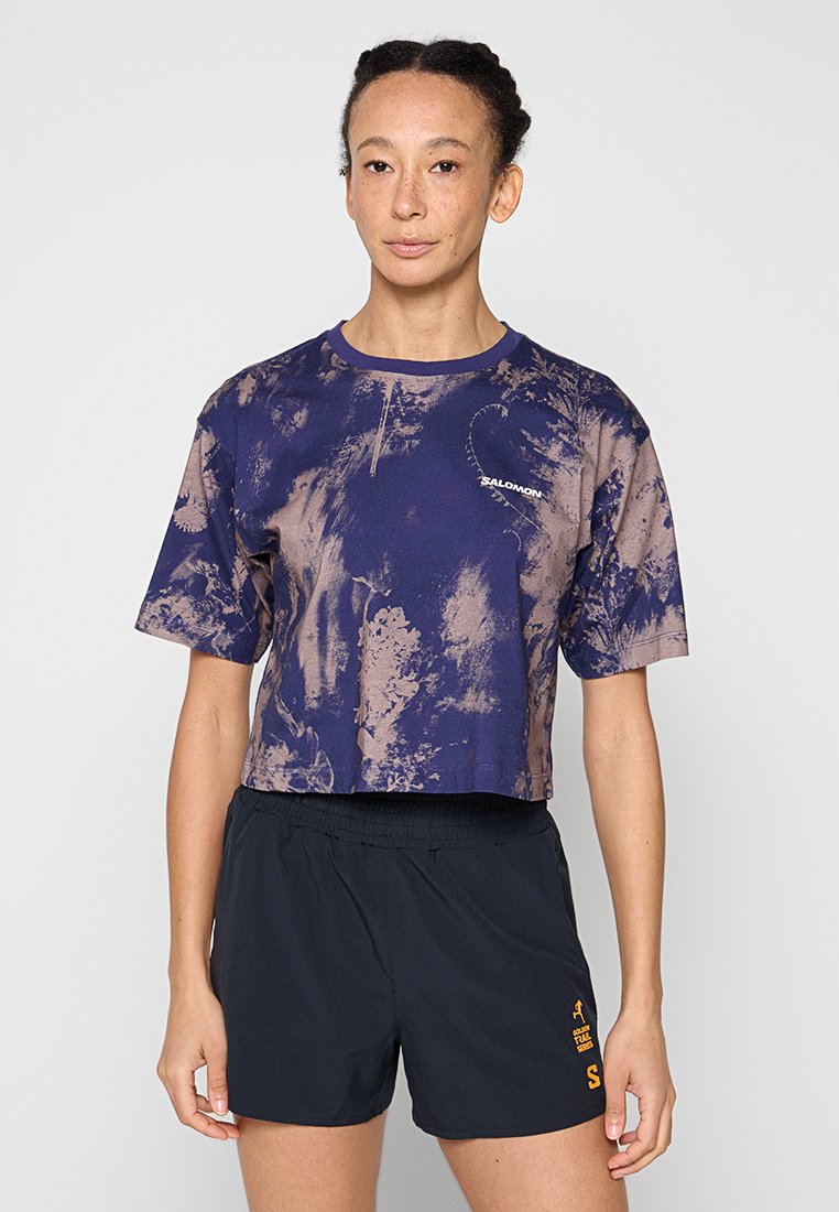 Salomon T-shirt print paars