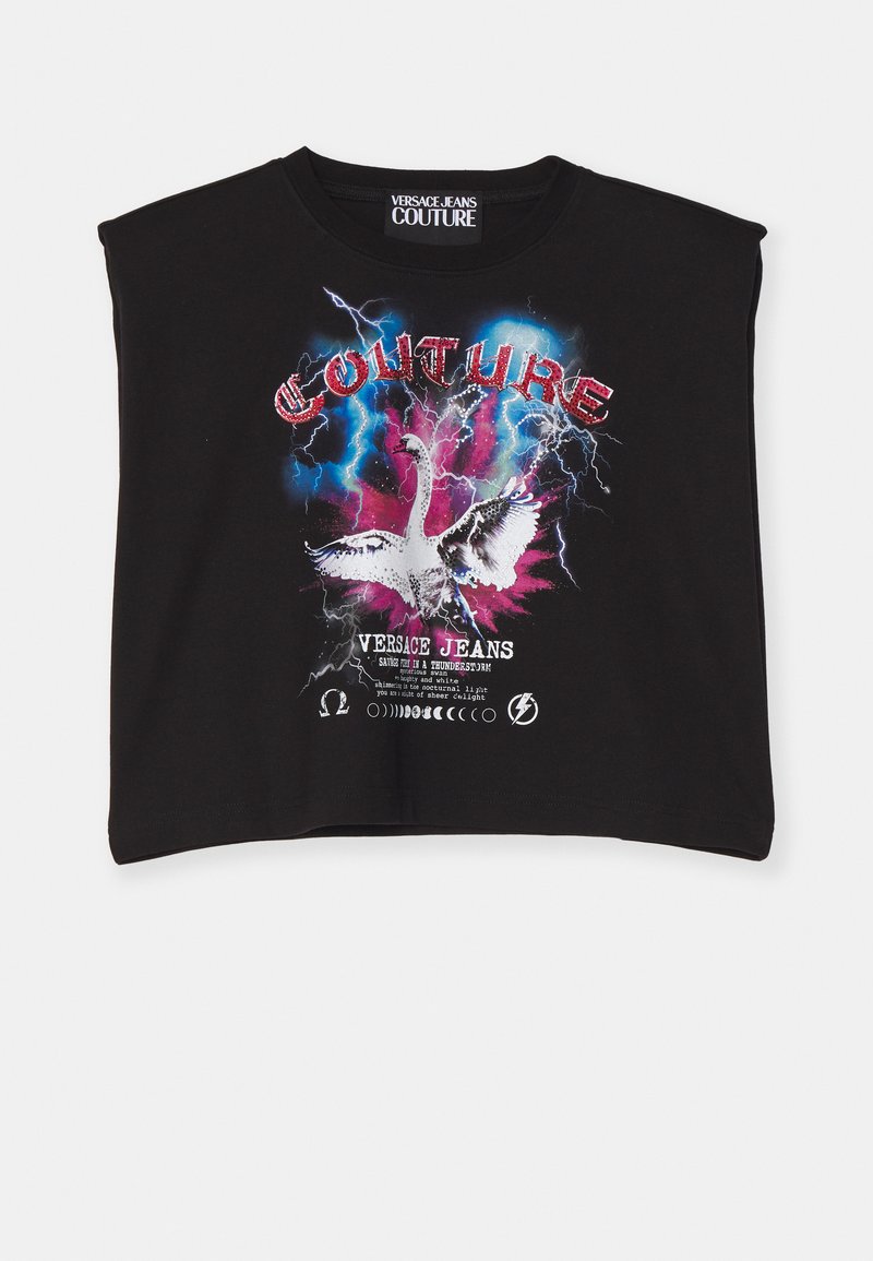 Versace Jeans Couture T-shirt print zwart