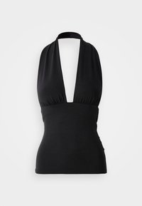 DEEP HALTERNECK  - Top - black
