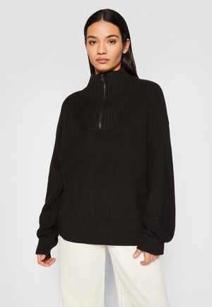 TROYER - Jumper - black