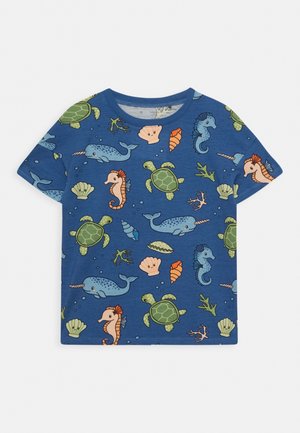 TOP OCEAN UNISEX - Print T-shirt - dark dusty blue