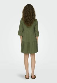 JDY JDYDORA DODO 3/4 SHORT - Obleka iz džersija - dusky green