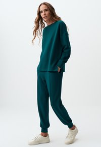 Jimmy Key CREW NECK LONG SLEEVED - Felpa - dark green
