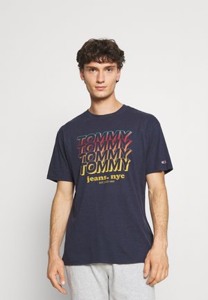 REPEAT TOMMY TEE - T-shirt con stampa - twilight navy
