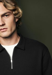 Next WAFFLE TEXTURED - REGULAR FIT - Langærmet T-shirt - black