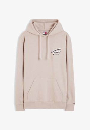 Tommy Jeans, SIGNATURE - Суитшърт с качулка - limestone dust