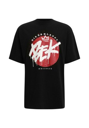 DEF, BIG LOGO - T-shirt imprimé - black red