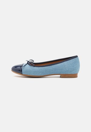 Ballet pumps - navy/light blue denim