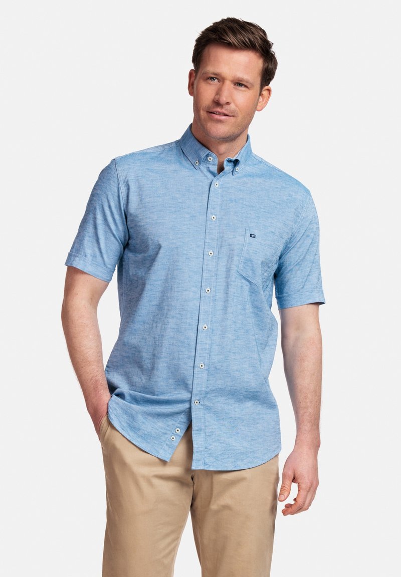 GIORDANO SOFT REGULAR FIT BUTTON DOWN - Overhemd - jeans blue