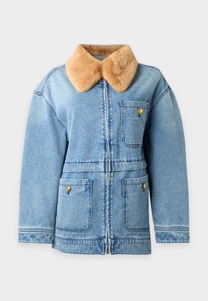 sandro, PADDED JACKET - Spijkerjas - blue denim